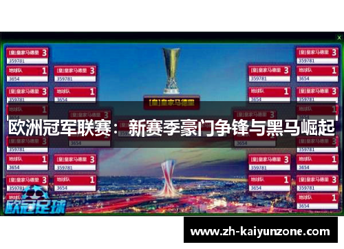 欧洲冠军联赛:新赛季豪门争锋与黑马崛起 欧洲冠军联赛:新赛季豪门争锋与黑马崛起